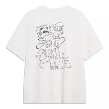 Футболка с рисунком Дисней Зверополис Li-Ning, белый