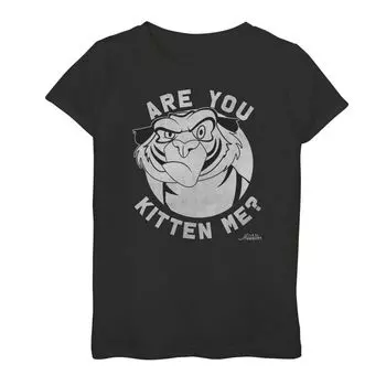 Футболка с рисунком Disney Aladdin Rajah для девочек 7–16 лет «Are You Kitten Me» Licensed Character