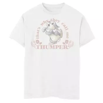 Футболка с рисунком Disney Bambi для мальчиков 8–20 лет, вот почему они называют меня Thumper Disney