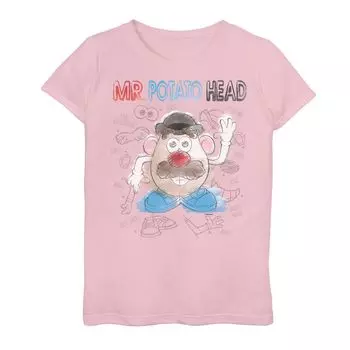 Футболка с рисунком Disney Mr. Potato для девочек 7–16 лет Licensed Character