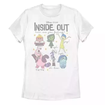 Футболка с рисунком Disney/Pixar Inside Out Juniors «Как ты себя чувствуешь» Licensed Character