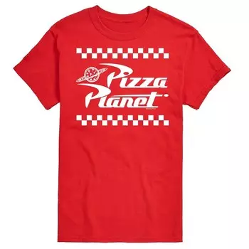 Футболка с рисунком Disney/Pixar's Toy Story Big & Tall Pizza Planet Licensed Character, красный