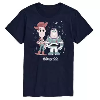 Футболка с рисунком Disney/Pixar's Toy Story Big & Tall 100 Years Woody & Buzz, Blue Licensed Character, синий