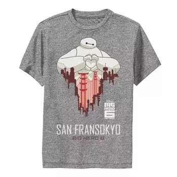 Футболка с рисунком Disney's Big Hero 6 для мальчиков 8–20 лет, телесериал Baymax SF Love Licensed Character