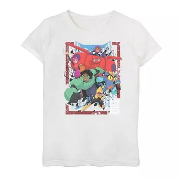 Футболка с рисунком «Disney's Big Hero 6 TV Group» для девочек 7–16 лет Licensed Character