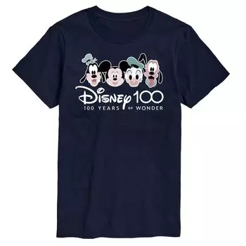Футболка с рисунком Disney's Big & Tall 100 Years of Wonder Group Licensed Character, синий