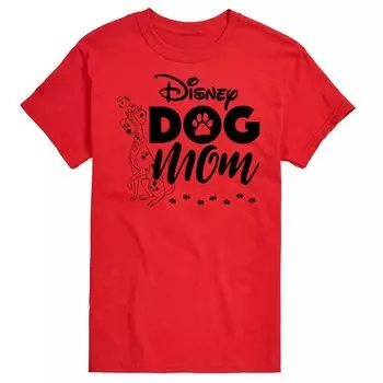 Футболка с рисунком Disney's Cats & Dogs Big & Tall Dog Mom Licensed Character, красный