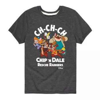 Футболка с рисунком Disney's Chip N Dale для мальчиков 8–20 Ch Ch Ch Licensed Character, серый