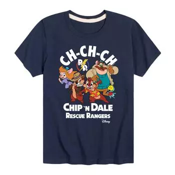 Футболка с рисунком Disney's Chip N Dale для мальчиков 8–20 Ch Ch Ch Licensed Character, синий
