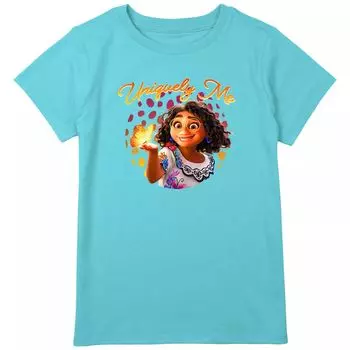 Футболка с рисунком Disney's Encanto Isabela Uniquely Me Portrait для девочек 8–20 лет в размерах стандартного и большого размера Disney