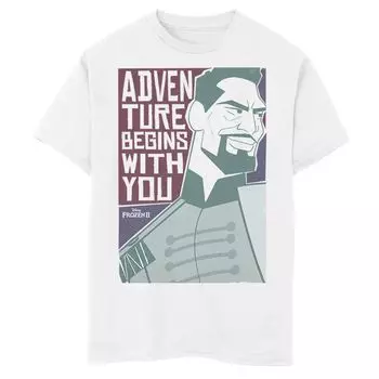 Футболка с рисунком Disney's Frozen 2 для мальчиков 8–20 лет «Приключения Маттиаса начинаются с тебя» Disney