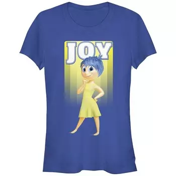 Футболка с рисунком Disney's Inside Out Joy Juniors, цвет Royal