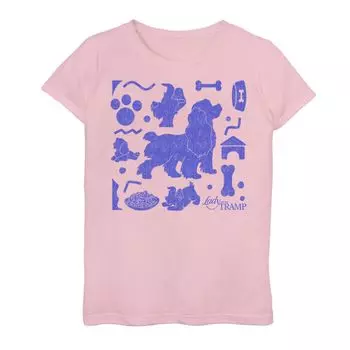 Футболка с рисунком Disney's Lady and The Tramp Girls 7–16 Disney