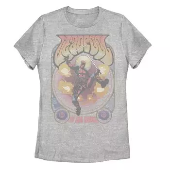 Футболка с рисунком Disney's Marvel Deadpool Juniors «Никто не заботится» Licensed Character