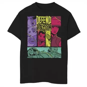 Футболка с рисунком Disney's Raya and The Last Dragon Boys 8-20 Defend The Kingdom Disney