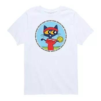 Футболка с рисунком для мальчиков 8–20 лет Pete The Cat Field Day Licensed Character