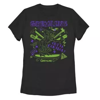 Футболка с рисунком для скейтборда Juniors Gremlins Outta Control Licensed Character