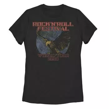 Футболка с рисунком для юниоров "Rock 'N' Roll Festival World Tour 1990"