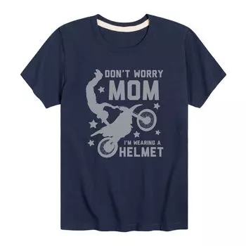 Футболка с рисунком Dont Worry Mom для мальчиков 8–20 лет Licensed Character, синий