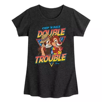 Футболка с рисунком Double Trouble для девочек 7–16 лет Disney's Chip N Dale Licensed Character