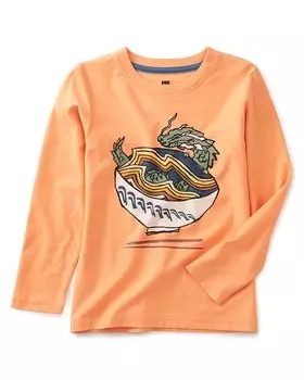 Футболка с рисунком дракона из коллекции чая Ramen Tea Collection, оранжевый