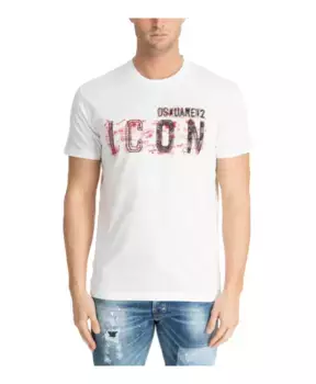 Футболка с рисунком Dsquared2, белый