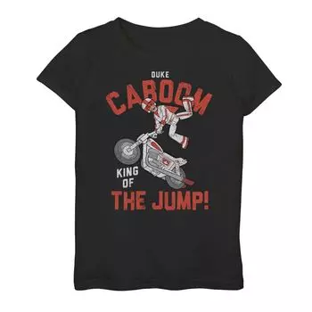 Футболка с рисунком Duke Caboom Jump для девочек 7–16 лет Disney/Pixar «История игрушек» Licensed Character