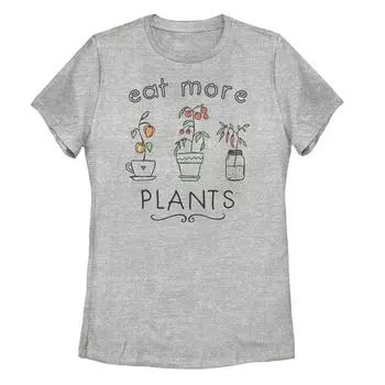 Футболка с рисунком Eat More Plants для юниоров
