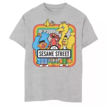 Футболка с рисунком Elmo Big Bird Bert Ernie Cookie Monster для мальчиков 8–20 лет Licensed Character