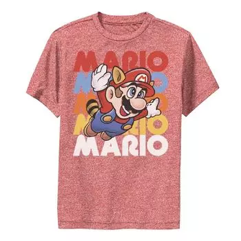 Футболка с рисунком енота Nintendo Super Mario Retro для мальчиков 8–20 лет Licensed Character
