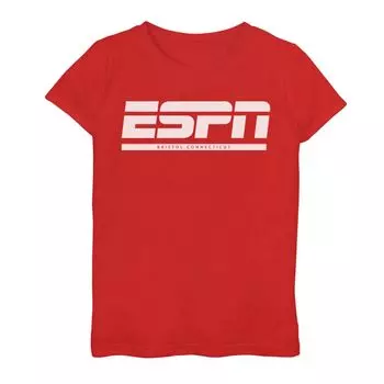 Футболка с рисунком ESPN Bristol Connecticut для девочек 7–16 лет Licensed Character