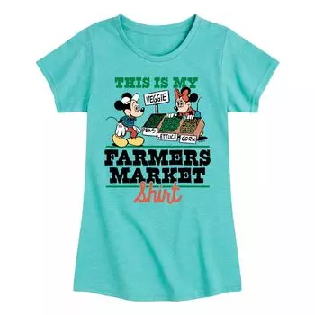 Футболка с рисунком Farmers Market для девочек 7–16 лет Disney's Licensed Character