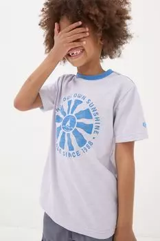 Футболка с рисунком Fatface Sunshine Fat Face, фиолетовый