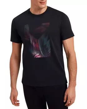 Футболка с рисунком Fether Ted Baker, синий