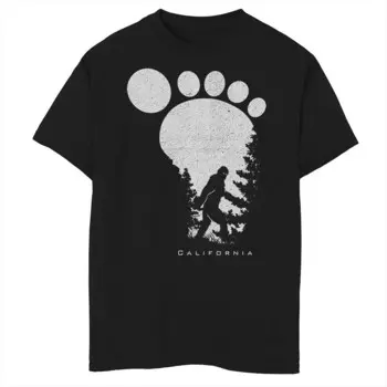 Футболка с рисунком Fifth Sun Bigfoot Foot для мальчиков 8–20 лет, черный