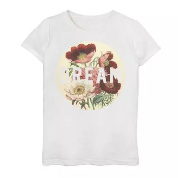 Футболка с рисунком Fifth Sun Dream Peonies для девочек 7–16 лет Unbranded
