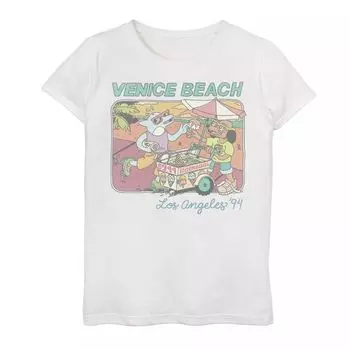 Футболка с рисунком Fifth Sun Venice Beach для девочек 7–16 лет Unbranded, белый