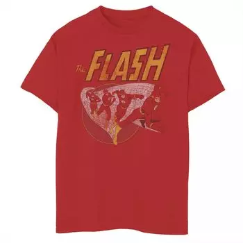 Футболка с рисунком Flash Action для мальчиков 8–20 лет с портретным прогрессом Licensed Character