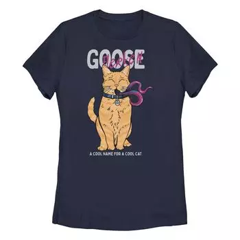 Футболка с рисунком Flerken для юниоров Captain Marvel Goose "Cool Name" Licensed Character