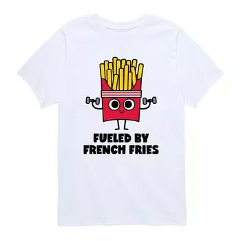 Футболка с рисунком «Fooded By French Fries» для мальчиков 8–20 лет Licensed Character, белый