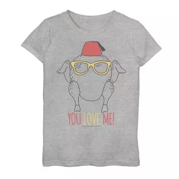 Футболка с рисунком Friends Turkey You Love Me для девочек 7–16 лет Licensed Character