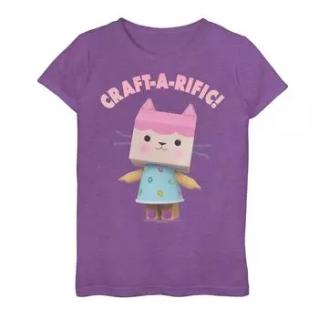 Футболка с рисунком Gabby's Dollhouse Baby Box для девочек 7–16 лет Craft-A-Rific Licensed Character