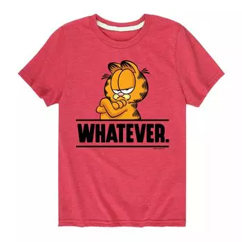 Футболка с рисунком Garfield для мальчиков 8–20 лет Licensed Character, красный