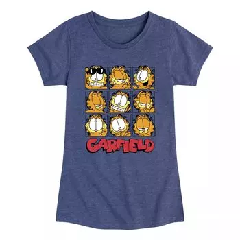 Футболка с рисунком Garfield Faces для девочек 7–16 лет Licensed Character