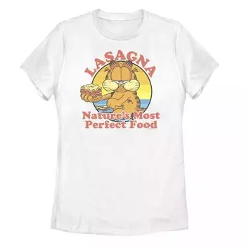 Футболка с рисунком Garfield Lasagna Natures Best Food для юниоров Licensed Character