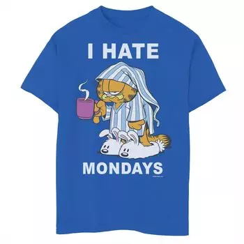 Футболка с рисунком Garfield Mondays Sleep Memes для мальчиков 8–20 лет Licensed Character