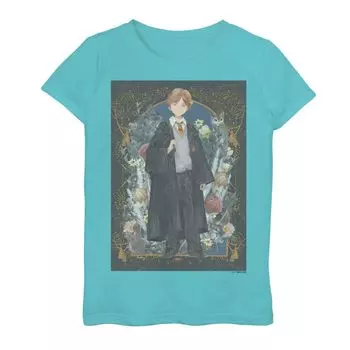 Футболка с рисунком Гарри Поттера для девочек 7–16 лет с изображением Рона Уизли Harry Potter