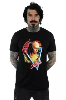 Футболка с рисунком гепарда Wonder Woman 84 в стиле ретро DC Comics, черный