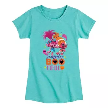 Футболка с рисунком Girls Trolls Simply Bootiful Licensed Character, синий
