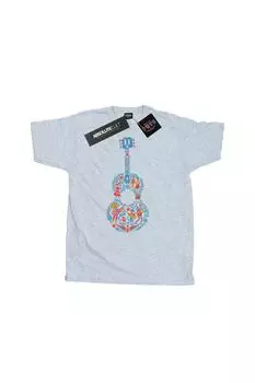 Футболка с рисунком гитары Coco Disney, серый